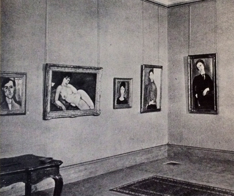 the work at the Bing Gallery exhibition in paris, 1925