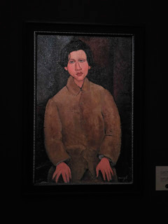 The painting framed at "Modigliani, Soutine and other legends of Montparnasse" (the Netter Collection), Fabergé Museum, 2017-18: