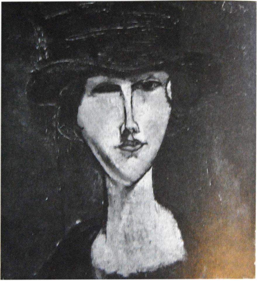 womanwith hat attributed to amedeo modigliani