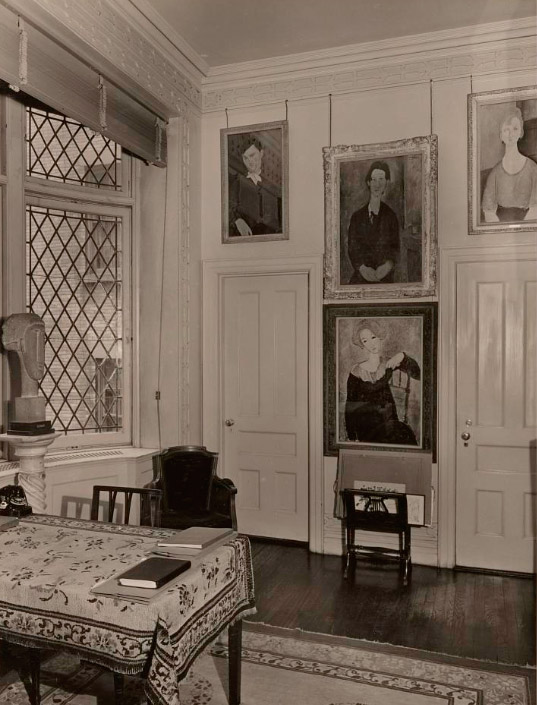 The painting framed at theChester Dale New York Apartment in 1941