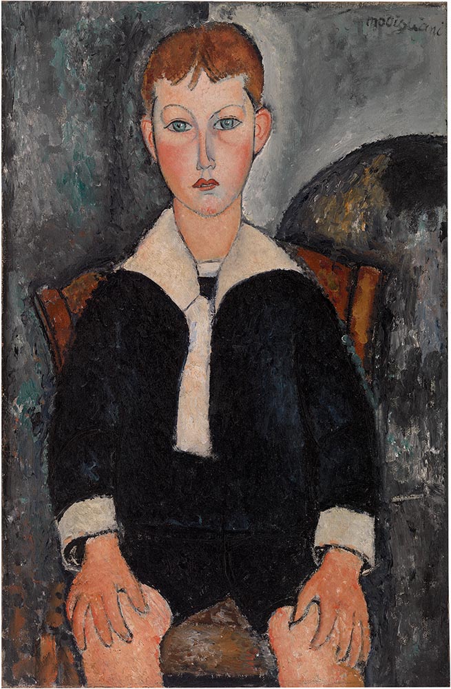 boy in a sailor suit by amedeo modigliani