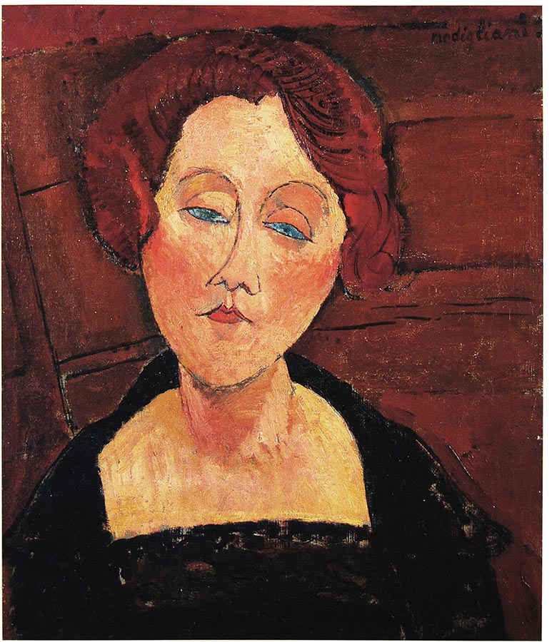 Woman with blue eyes or the russian woman with blue eyes by amedeo modigliani