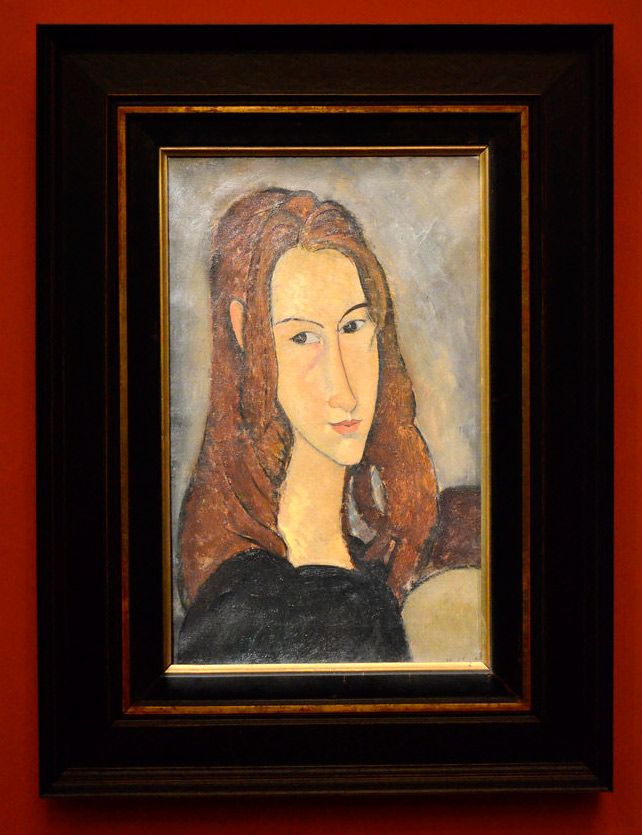 The painting framed at St. Petersburg, Modigliani, Soutine and other legends of Montparnasse (the Netter Collection), Fabergé Museum. Curated by Marc Restellini, 2017-18