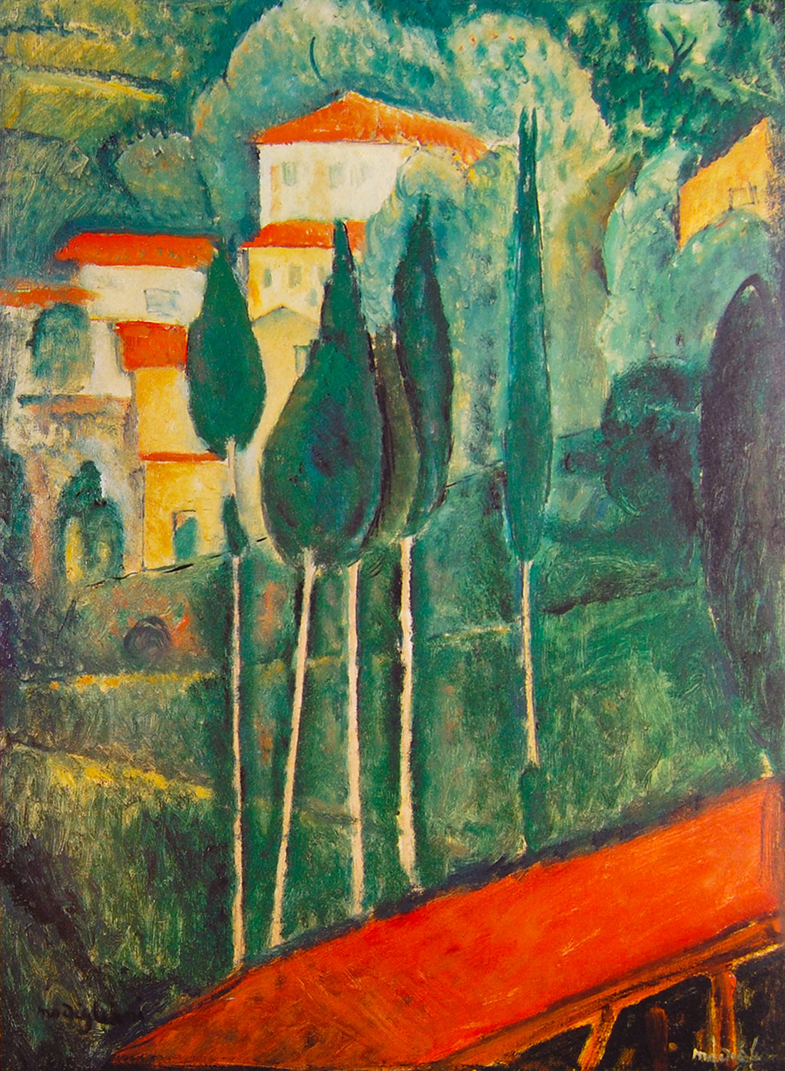 Landscape of the Midi  by Amedeo Modigliani