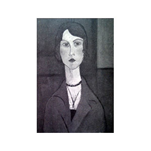 WOMAN BUST WITH NECKLACE BY AMEDEO MODIGLIANI