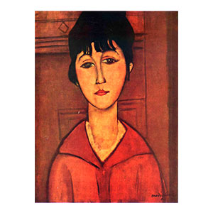 BUST OF YOUNG WOMAN BY AMEDEO MODIGLIANI