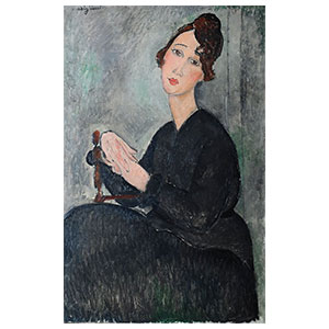 seated woman -Dedie Hayden- by Amedeo Modigliani