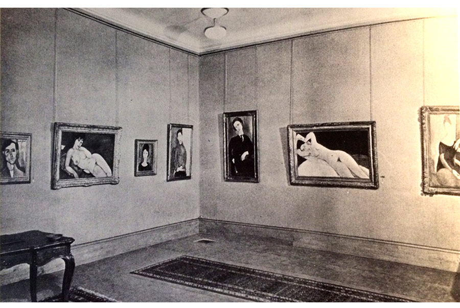 galerie Bing et cie Modigliani exhibition in 1925
