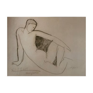 seated nude - 1910