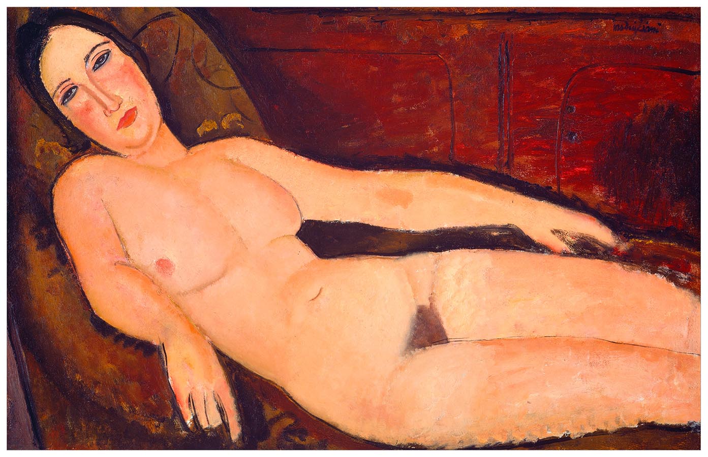 nuede on a divan by amedeo modigliani