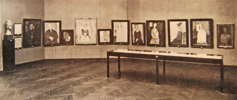venice bienale of 1930 - the Modigliani room