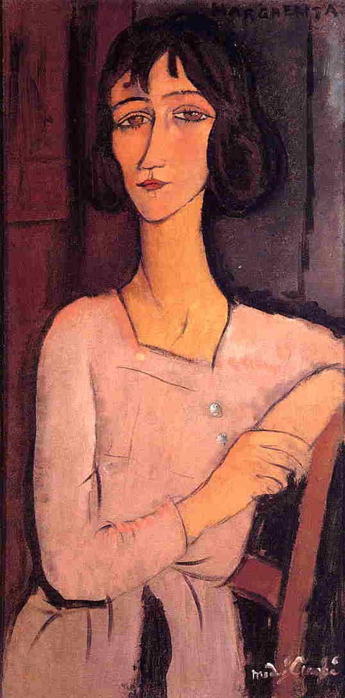 Margherita seated front by Amedeo modigliani