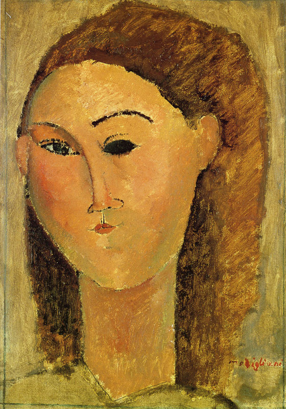woman head by Amedeo Modigliani