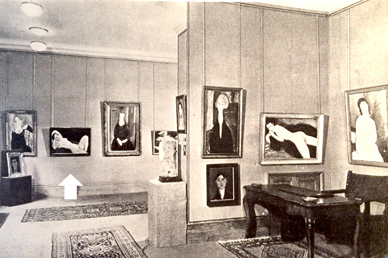 The painting at the BIng Galerie Exhibit in 1925