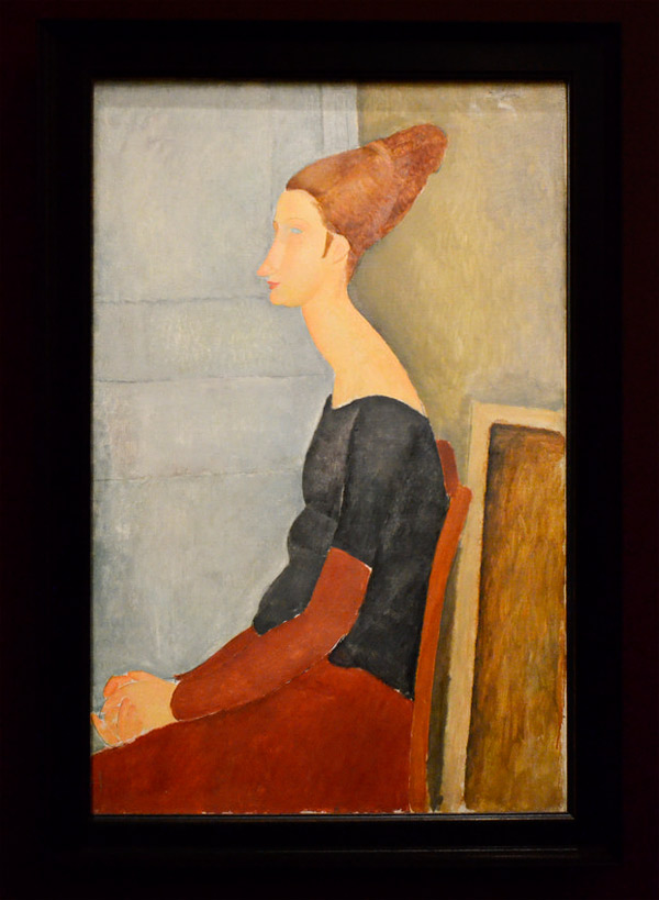 The painting framed at St. Petersburg, Modigliani, Soutine and other legends of Montparnasse (the Netter Collection), Fabergé Museum. Curated by Marc Restellini, 2017-18