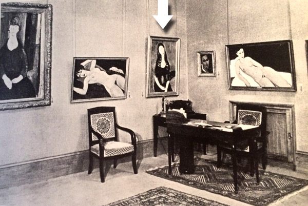 The painting in Paris, Modigliani, Galerie Bing et Cie, 1925