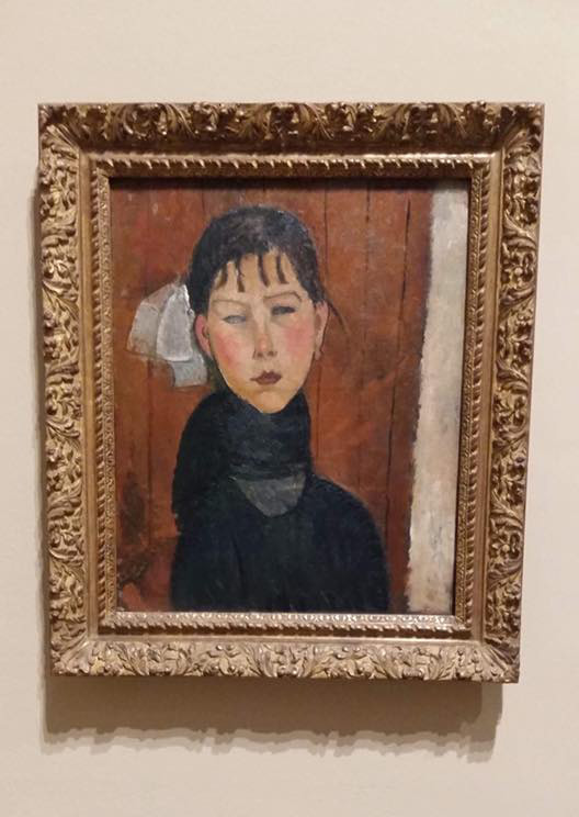 The painting framed atLondon, Modigliani, Tate Gallery, 2017