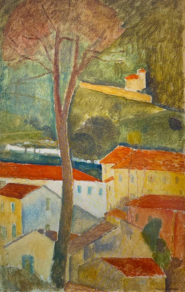 Landscape of the Midi  by Amedeo Modigliani
