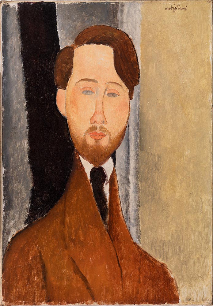 Leopold Zborowski bust by Amedeo Modigliani