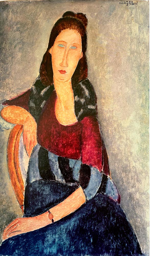 Jeanne Hebuterne seated by Amedeo Modigliani