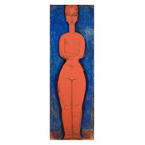 Standing nude arms closed amedeo modigliani