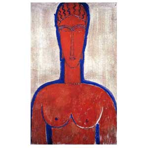 The great red bust  amedeo modigliani